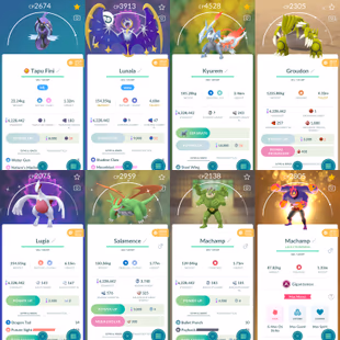 P 2.058 Level 67 Super Lunala MewtwoArmor Giratina Kyogre Rayquaza Entei Ho-oh Lucario 36 Shiny And Legendary 423 Shiny - Image 3