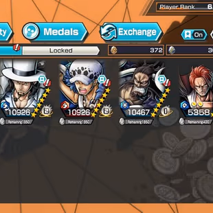 [3837] [ ANDROID ] 5 EX - Kizaru + Lucci + Kaido + Shanks + Law , 3910 Gems ANDROID + 3163 fragments , Solo Fresh  - Image 2