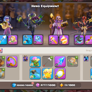 TH18 FULL MAX🔥NEW UPDATE MAX🔥270-XP HEROES 105-105-95-80-55-25!! ALL EPIC SB/MAX GG/MAX AF/MAX MS/MAX RS/MAX EB/MAX - Image 7