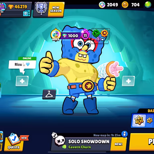 TROPHIES 46219 [] BRAWLERS 73 [] MAX BR 21 [] HYPER 14 [] SKINS 128 - Image 4