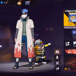 X184|Lvl 67|60 CHARACTER|OLD MAN'S MASK|248 COSTUME(27 MYTHIC)|337 WEAPON(2 EVO+51 MYTHIC)|CORROSION P90 LVL 3|COLOSSUS  - Image 1