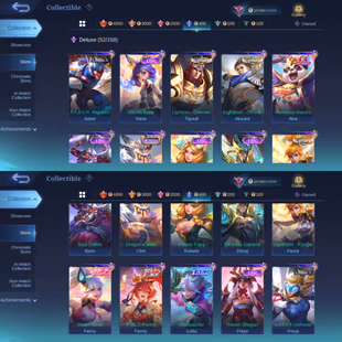 [ Rebindable ] Exalted Collector 4 - 131 Heros - Mythic Glory 80 - 57 Win Rate - Legend Franco - Hell Of Fire - A14  - Image 5