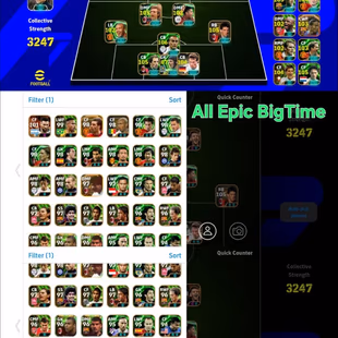 Old Rare Account|3255xSt|MSN BigTime|All Rare Legendary|Man United Paid Pack|7x Teams Pack|85x Booster Card|Epic|Konami| - Image 3