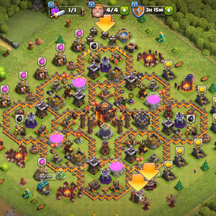 COMBO COC ND BS | TH10 MAX | 21796 TROPHIES | 4 MAX BRAWLERS | FREE RENAME | 114 SKINS | 205 PINS | 100 SPRAYS - Image 5