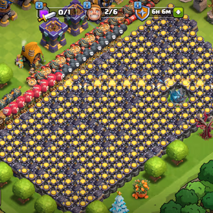 RR💥TH 18 [FULL MAX] DEFENCE💥HERO 105/105/88/80/55/16 | 8 EPIC ALMOST MAX 13 EPIC | DOUBLE STATUE OBSTACLE TREE | SKINS - Image 4