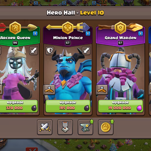 TH16 Almost maxed | King 87 | Queen 94 | Warden 67 | RC 45 | All Epic Equipments | 9 Heroes Skins| Ready for battle | - Image 6