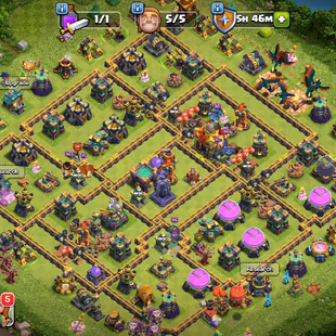 219 🔥 Th16 good defence and troops 🔥 best deal | heros-44-81-50-53-28 | strong troops and defence | nc yes - Image 2