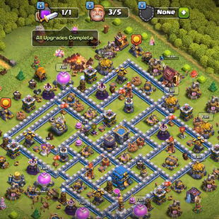 ❗[ TH-12 FULLY MAX ]❗HIGH XP: 195 [RARE] || MAX DEFENCES - TROOPS - WALLS || HEROS: 65-65-30-40 || FAST DELIVERY - Image 1