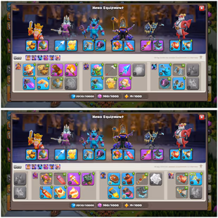 TH17 NEAR MAX || XP 193 || HEROES 95-96-81-70-45 || GOOD EPIC EQUIPMENTS || INSTANT DELIVERY  - Image 5