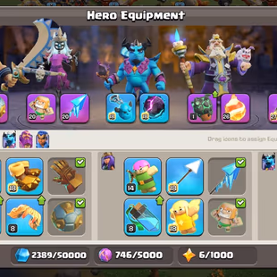 Th16 Almost Max | Hero-95-95-70-45 | Equipment-8-Epic Almost Max | XP- 206 | NC-Yes | BEST-DEAL - Image 5