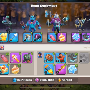 SUPERCELL 15 [TH-14 MAX] ALL EPIC EQUIQMENTS | HERO 69-81-32-51-30 | S.BALL-BOOT-F.ARROW [20] FIREBALL [21] | - Image 4