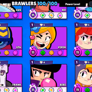 67K COIN/37X BUFFIES | 100K TROPHY-410X SKINS | 100/100 BRAWLER | ALL MAX-ALL HYPER | 3v3 WINS | METEORIC III |BEST DEAL - Image 8
