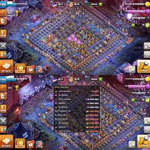 TH 18 ! Near Max Base ! Town Hall Level 18 ! All Epics ( 10 Epic Max & 5 Level 20 ) ! 6 Hero Max ! Sound of Clash Set  - Image 2