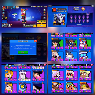 🔥56K TROPHY!!56 MAX BRAWLERS!!45 HYPER🔥NC YES!!303 RARE SKINS!!BEST DEAL!! INSTANT DELIVERY  - Image 3