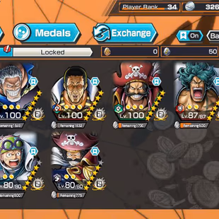 BR666-IOS+Android-7 Ex(Kizaru+Garp+Kuzan+Roger+Akainu+Roger v2+Oden)+Good Medal+Support 158+Koby+Jimbei v2+Sentomaru - Image 1