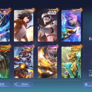 KIMMY STAR WARS|| MIKASA FANNY AOT||GUSION LEGEND||NOLAN 11.11||YSS COLL||ONIC PH||EXHALTED 1||430 SKINS - Image 1