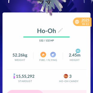 RARE SHINY LEGENDARY SHADOW HO-OH [] 7 SHINY LEGENDARY [] LEVEL 50 [] LEGENDARY 21 [] SHINY 26 [] POKEMON 75 [] RENAME A - Image 2