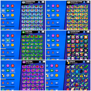 🌀 201 XP 🌀 150 GEMS |  55.2K TROPHY | 46 MAX [ 33 HYPERCHARGED ] | 302 RARE SKINS | 10 BUFFIES | SATURNIAN FAME 2 - Image 6