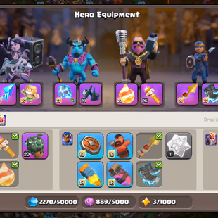 323-XP! WAR STAR-7120! TH18 MAX TYPE! 24K CUPS LEGEND RANK! LEVEL-323! ALL EPIC GG/MX SB/MX SnB/MX AF/MX MM/MX AF/MX  - Image 7