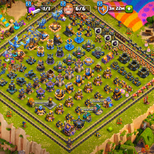 BEST OFFER TH 18 MAX | 4 HERO MAX | 7 EPIC MAX ALMOST | TOTAL 14 EPIC | DEFENCE MAX | NC FREE  | GP ACTIVE | 10 HER SKIN - Image 1