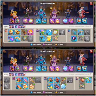 603||🔱LVL-175! TH-18🔥! NC FREE! GREAT EQUIPMENTS! HEROES-102|70|56|62|50|2| SEMI MAX PROFILE!  STRONG DEFENCES! - Image 4