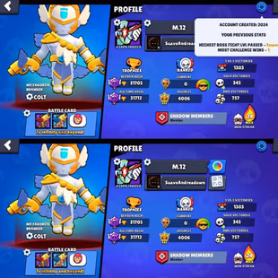 CHEAPEST | 31.7K TROPHIES | 52/90 BRAWLERS | 4 HYPERCHARGED | 80 RARE SKINS | 4 MAXED BRAWLERS | XP LEVEL XX | OLD PIN & - Image 2