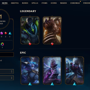 SEVER [ LAN ] - 63 LVL  - UNRANK - 11 SKINS - 49 CHAMP [2535  BE - 0 RP ] - FULL ACCESS - Image 1