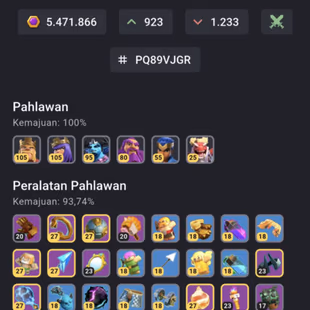 TH18 MAX 98 PERCENT ! ALL HEROES 6 MAX! DECORATE OBSTACLE! LEGEND RANK-5200! EQUIPMENT 8 MAX! WAR STAR-5099! BASE MAX - Image 4