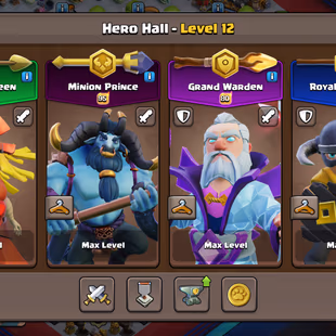 💜MOST RAREST WWE FULL SET💜[TH18] 4 LEAGUE SKIN || 6 HERO MAX || WALLS/DEFENCE MAX || SOLID EQUIPMENT || HIGH PROFILE - Image 6