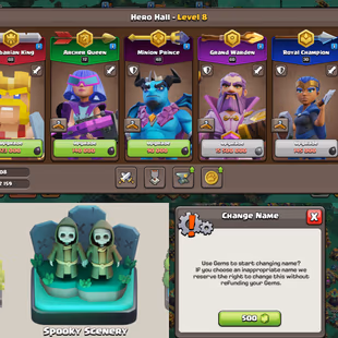 🔥SPOOKY SCENERY🔥TH 14 FULL MAX! GG-SB-RS [MAX] - DC [20]! 10X EPIC EQUIPMENT! ALL MAX! NC AVAILBLE! 5 BUILDER! - Image 5