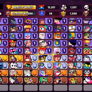 404 SKINS | 80.600 TROPHIES | 101 BRAWLERS | 61 HYPERCHARGE | 66 MAX | 58 PRESTIGE | 24 BUFFIES - Image 4