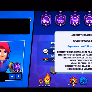⭐CHALLENGER COLT⭐234 SKINS | 59.400 TROPHIES | 93 BRAWLERS | 20 HYPERCHARGE | 24 MAX | 12 PRESTIGE | 18 BUFFIES - Image 7