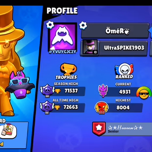 293-GEMS | 71.5K TROPHY | NC AVAILABLE | 99/99 BRAWLER | 44X MAX | 41X HYPER | 301X SKINS | DELIVERY INSTANTLY  - Image 3
