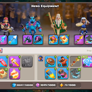 🔥2050 Cwl Medals🔥 || Th18 || Xp-227 || Heroes 90-95-80-70-45 || Scenery Account || High Equipment || NC Available || - Image 5