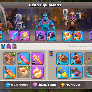 🌟BEST OFFER | TH-18 FULL MAX DEFENCE | HERO 105-101-84-80-55 | ALL EPIC HIGH LEVEL |  HIGH XP 262 | MAX B.BASE - Image 7