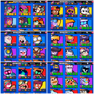  101/101 BR | 200 GEMS | 62.4K TROPHY | 39 MAX [ 29 HYPERCHARGED ] | 285 RARE SKINS | 37 MAX RANK BRAWLERS  - Image 4