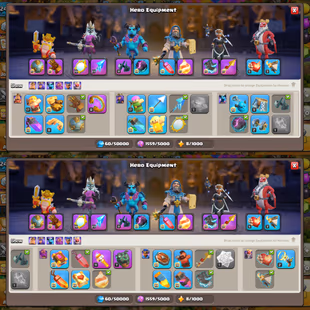 [FREE NC] XP 245 | TH17 FULL MAX | 1739 MEDALS | 2921 WS | NICE EPIC EQUIPMENT | MAX BUILDER BASE - Image 6