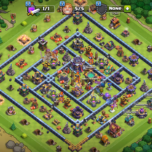 🔥premium th 15 near max!🔥 Clash-a-rama scenery|| heros 40-52-1-25-19! Blue walls - 5x eics good lvl || good one - Image 1