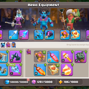 167 | SUPER CHEAP | [ 2x hero max ] Th18 close max | good troops strong defence | heros-100-105-69-75-55 - Image 7