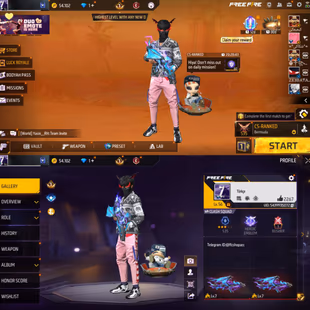 iOS/Android -MENA - Level 56 - Rank Platinum - Set 29 - Emote 11 - Weapon 108 -Artifact 1 - Mythic 14 - Epic 30 - Code14 - Image 2