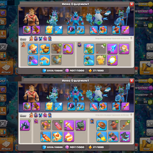 [27K LEGEND] TH17 FULLY MAX | XP 257 | HERO 100-100-90-75-50 | 3595 WAR STARS | NICE EQUIPEMENT | NC 500 - Image 5