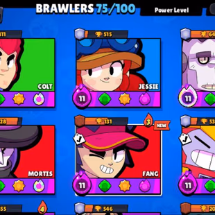  STAR BUSTER SHELLY SKIN 75 Brawlers 6 Hypercharged 10 TOTAL MAX 21000 Trophies  150 Skins  Mythic Skins  I - Image 5