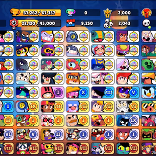 11 TITLES | 364 SKINS | 67.300 TROPHY | 99 BRAWLERS | 44 HYPERCHARGED | 48 MAXED BRAWLERS | 7 BUFFIES - Image 3
