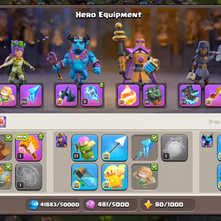 Th18 Almost Max | Hero-100-105-80-55 | Equipment-13-Epic Almost Max | XP-223 | NC-Yes | BEST-DEAL - Image 5