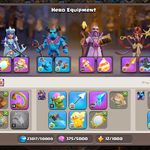🔥[6 EPIC EQUIPMENT MAX]🔥TH 18 MAX || BK 105 AQ 105 MP 95 GW 80 RC 55 || BUILDER BASE ALMOST MAX || 4 HERO SKIN - Image 6