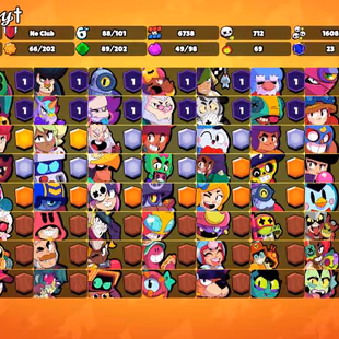 43K Trophies LVL84 | 88/100 Brawlers | 33 Max Brawlers - 26 Hypercharged | 234 Skins | 540 Pins | 308 Icons | 150 Sprays - Image 2