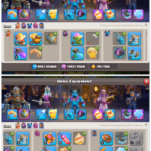 TH14 Near Max : XP 156 | 4 Epic Equipments : 190 Starry Ores | Heroes: BK71 : AQ71 : MP43 : GW50 : RC20 |  - Image 4