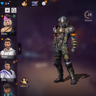 X291|Lvl 74|7 YEARS OLD ACC|64 CHARACTER|384 COSTUME(15 MYTHIC)|315 WEAPON(4 EVO+39 MYTHIC)|AK47 Blue Draco Lv 6|FAMAS D - Image 5