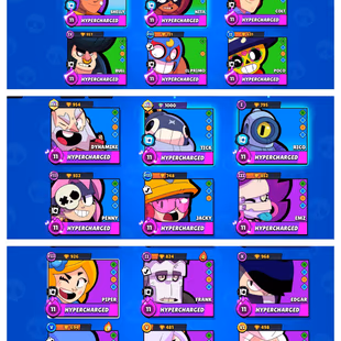 B54 & 27 Brawler Max & Hypercharge | 36k Trophy | 200+ Skin | Lot of Item | Full Access | - Image 3