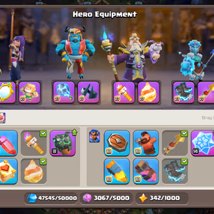 DECORATED | TH18 CLOSE MAX | GG-MX!SnB-MX!AF-MX!MM-MX!DC-MX!MS-MX!HT-MX!FB-MX!EB-MX!RS-MX | HERO-105-105-93-80-55|231-XP - Image 8